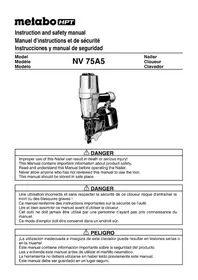 Notice HiKOKI NV75A5 Agrafeuse