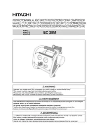 Notice HiKOKI EC28M Compresseur