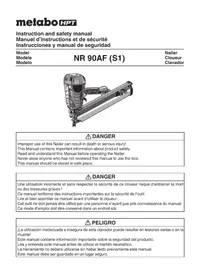 Notice HiKOKI NR90AF(S1) Agrafeuse