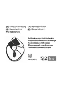Notice BOSO VARIUS PRIVAT Tensiomètre