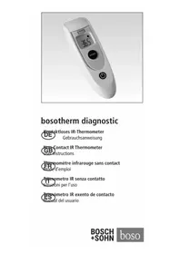 Notice BOSO BOSOTHERM DIAGNOSTIC Thermomètre