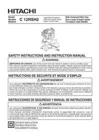 Notice HiKOKI C12RSH2 Scie