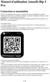 Notice AMAZFIT BIP 3 PRO Smartwatch