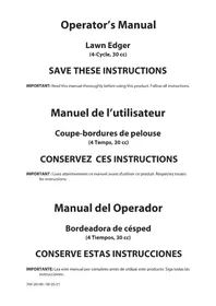 Notice TROY-BILT TBE304 Coupe-herbe