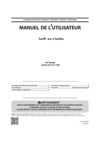 Notice TROY-BILT TB672 Souffleur