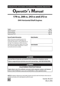 Notice TROY-BILT COLT FT Cultivateur