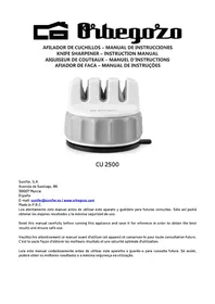 Notice Orbegozo CU 2500 Aiguisoir