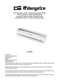 Notice Orbegozo EV 3500 Appareils à emballage sous vide