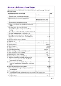 Notice HANNSPREE HO106HTB Moniteur