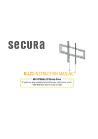 Notice Secura QLL23 Support mural