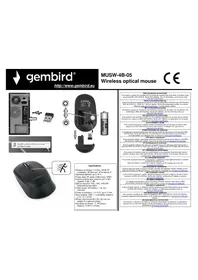 Notice Gembird MUSW-4B-05 Souris