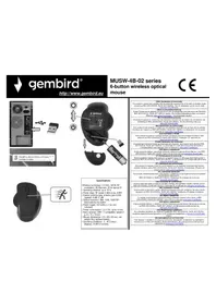 Notice Gembird MUSW-6B-02-BG Souris