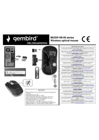 Notice Gembird MUSW-4B-06-BG Souris