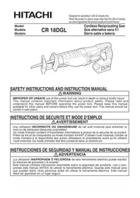 Notice HiKOKI CR18DGL Scie