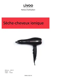 Notice LIVOO DOS174 Sèche-cheveux