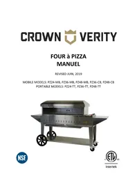 Notice Crown Verity PZ36-CB Four à pizza