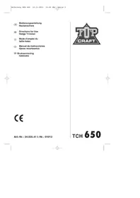 Notice Topcraft TCH 650 Taille-haies