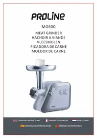 Notice PROLINE MG600 Hachoir