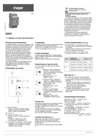 Notice HAGER 60051 Non catégorisé