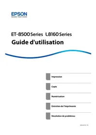 Notice EPSON ECOTANK L8160 Imprimante