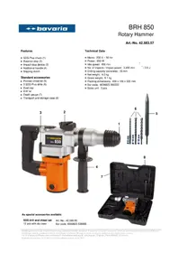 Notice Bavaria BRH 850 Perceuse