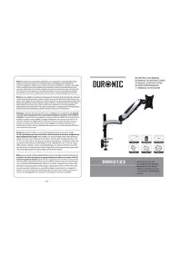 Notice Duronic DM651X2 Support d'écran