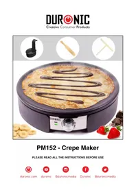 Notice Duronic PM152 Crépière