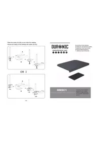 Notice Duronic DMSC1 Support écran plat