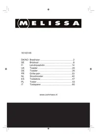 Notice Melissa 16140145 Grille-pain