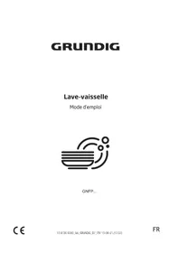 Notice GRUNDIG GNFP3630WB Lave-vaisselle