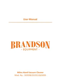 Notice Brandson 303598 Aspirateur