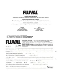 Notice Fluval M300 Chauffage