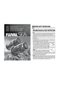 Notice Fluval CP2 Pompe à eau