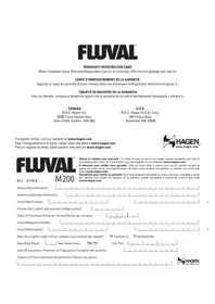 Notice Fluval M100 Chauffage