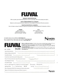 Notice Fluval M150 Chauffage