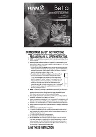 Notice Fluval BETTA Aquarium