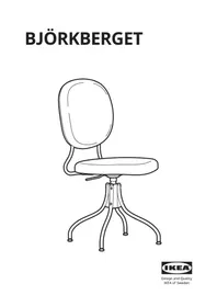 Notice IKEA BJÖRKBERGET 805.224.11 Chaise de bureau