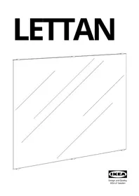Notice IKEA LETTAN 704.353.01 Mirroir