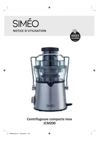 Notice SIMEO JCM200 Extracteur de jus