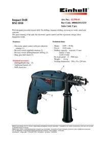 EINHELL BM 1010 - Perceuse