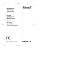 Notice EINHELL BMH 40/36 Cultivateur
