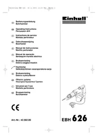 Notice EINHELL EBH 626 Marteau