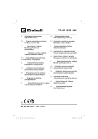 Notice EINHELL TP-HD 18/26 LI BL Marteau