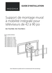 Notice INSIGNIA NS-TVLFMB Support mural