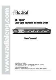 Notice Radial Engineering JD-7 Guitare