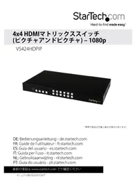 Notice StarTech.com VS424HDPIP Routeur