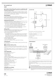 Notice Vimar 03832 Système d'alarme