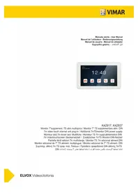 Notice Vimar ELVOX K42917 Interphone