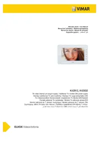 Notice Vimar ELVOX K42912 Interphone
