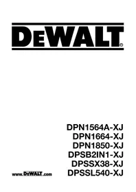 Notice DEWALT DPSSL540-XJ Agrafeuse
